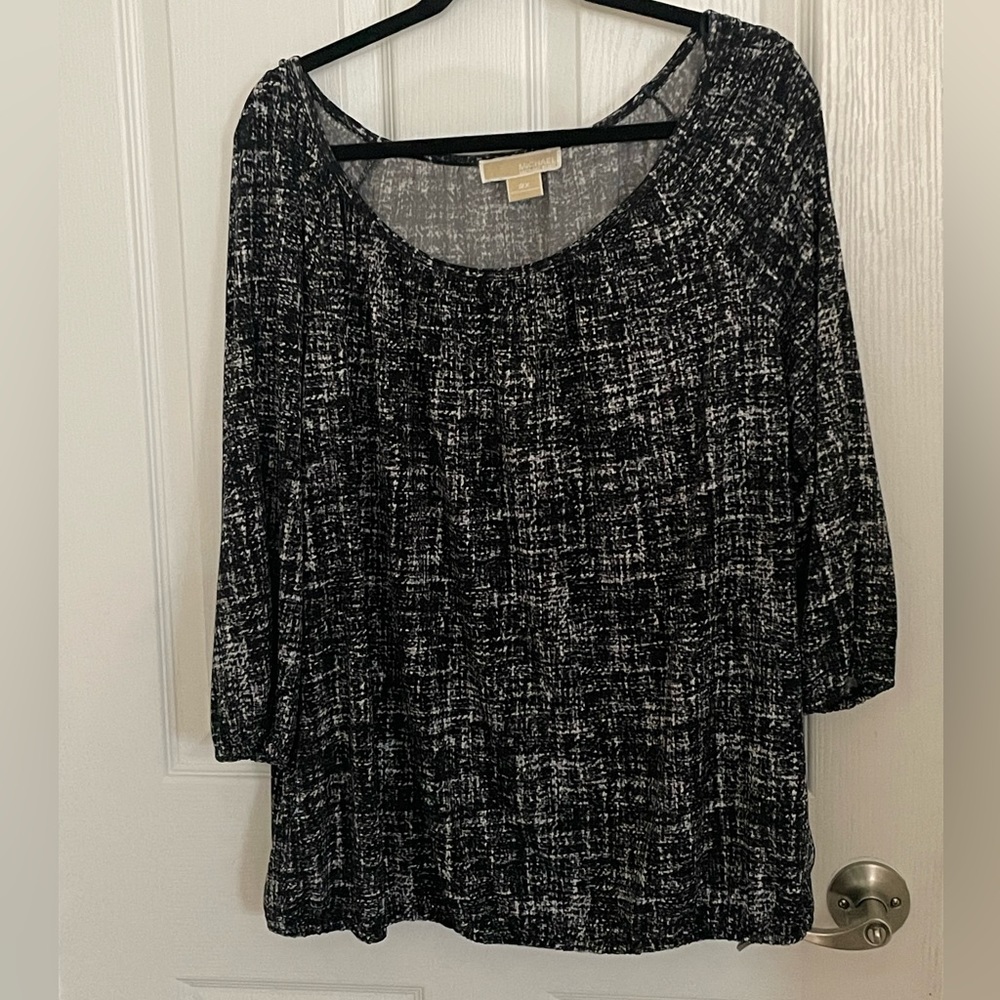 Michael Kors Plus Stretchy Blouse
